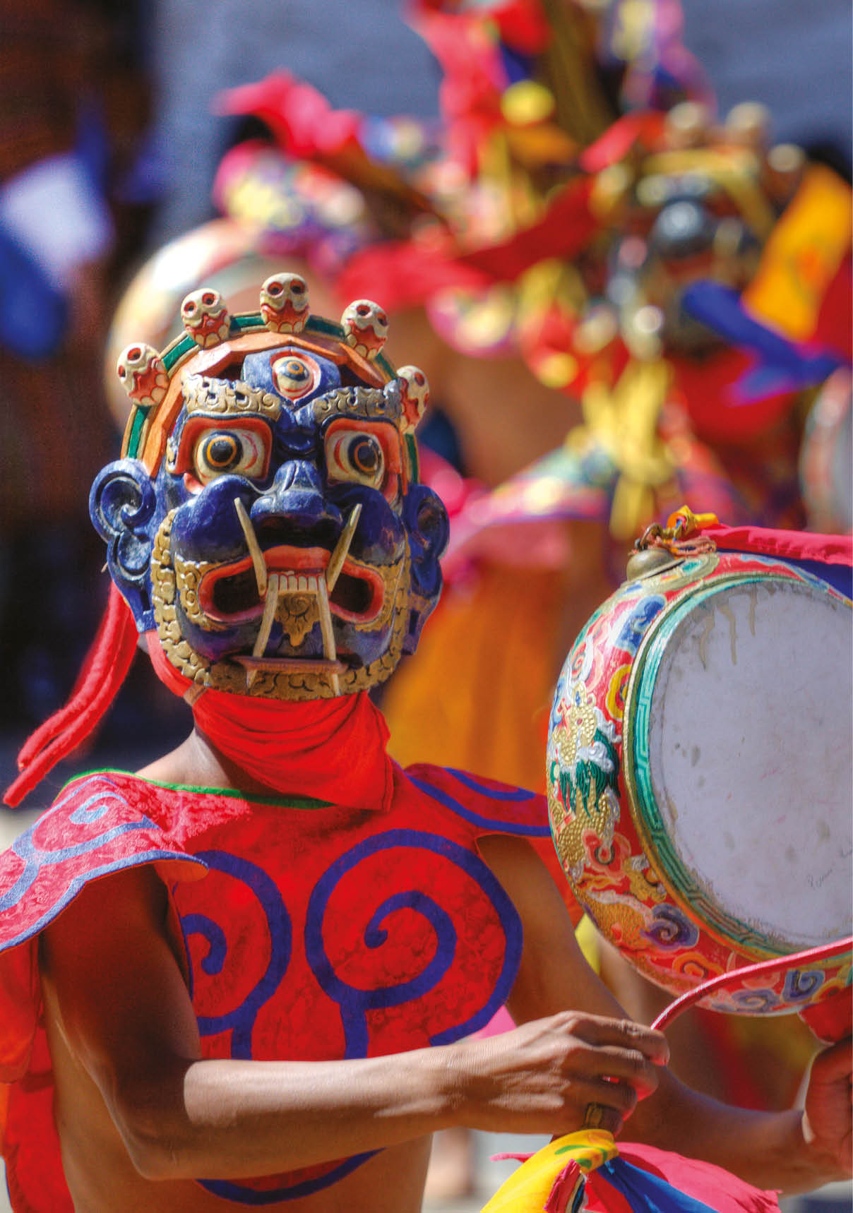 Fierce masked deities recreate myths of Himalayan Buddhism at tsechu festivals 